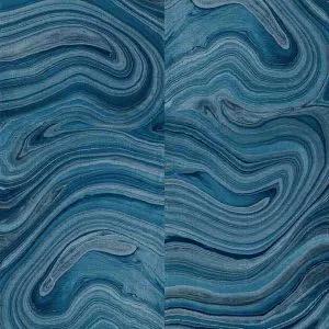 Ripples - Blue, Green, 9268-A-Ripples-Paneled-Blue-on-Calla-White-Vinyl-Abaca